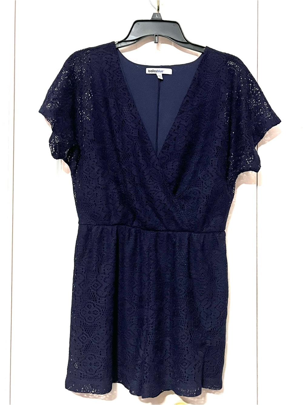BaileyBlue Lace Romper (Medium)